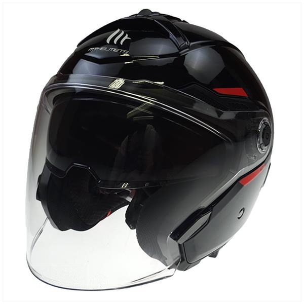 Helm JET Cosmo SV Glans Zwart M - MT Helmets
