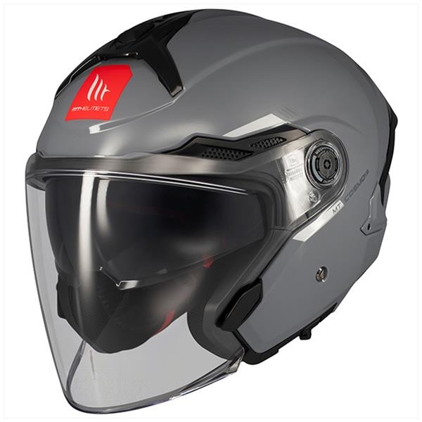 Helm JET Cosmo SV Glans Grijs M - MT Helmets