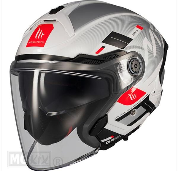 Helm JET Cosmo SV Silence WIT/Grijs/Zwart M - MT Helmets