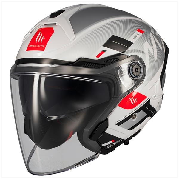 Helm JET Cosmo SV Silence WIT/Grijs/Zwart M - MT Helmets