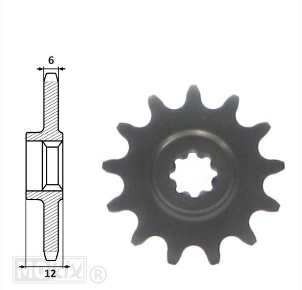 Voortandwiel SUZ DR BIG 50/MINI Crosss 13t(420)IGM