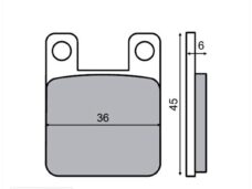 Remblokset IGM (Peugeot Zenith/Speedfight) AJP