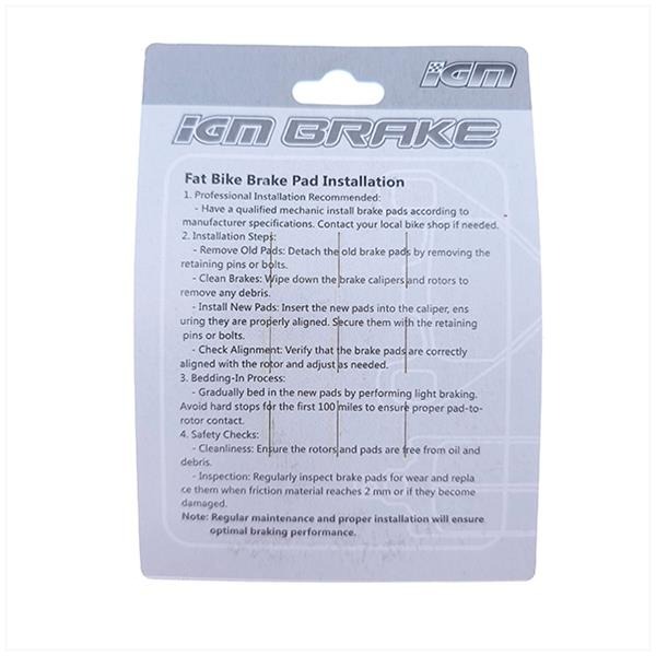 Remblokset IGM (Fatbike Ouxi V8/H9) - Afbeelding 2