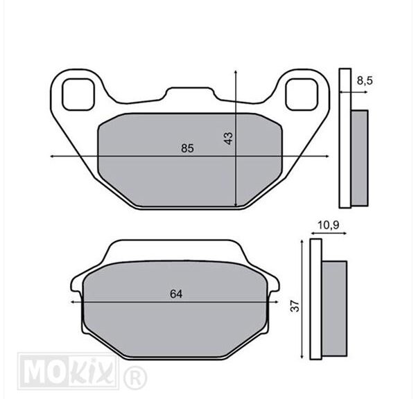Remblokset IGM (Kymco/SYM) ECE R-90