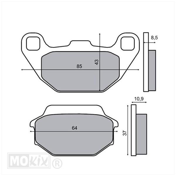 Remblokset IGM (Kymco/SYM) ECE R-90