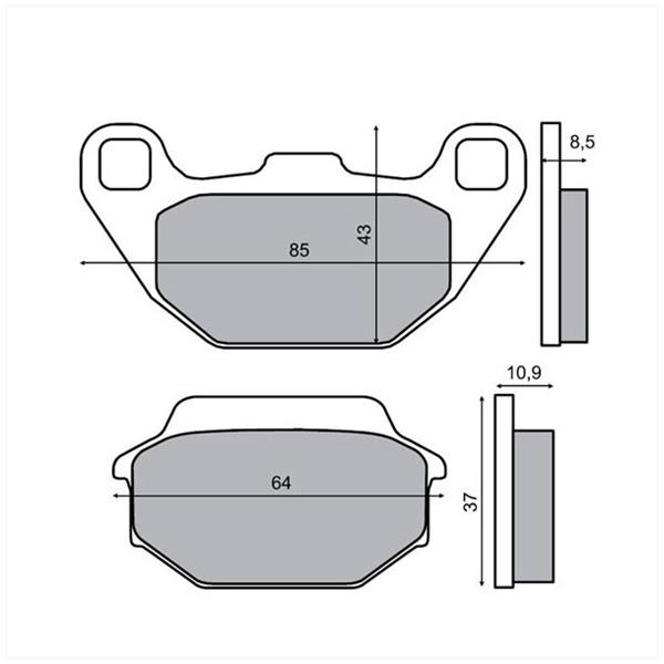 Remblokset IGM (Kymco/SYM) ECE R-90