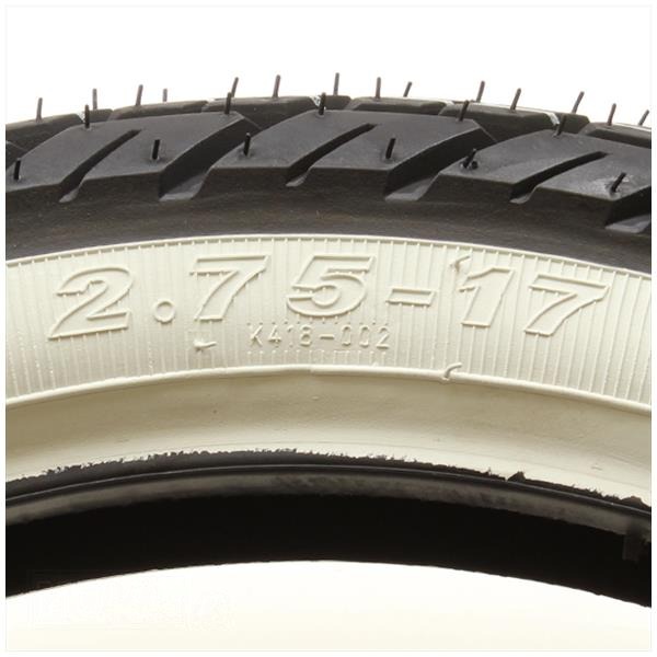 BUB Kenda 17- 2.75 K418 4PR 41P Whitewall TT - Afbeelding 2