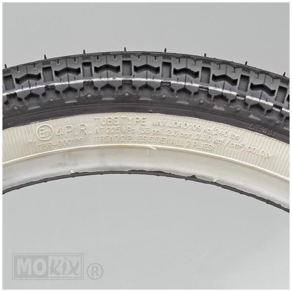 BUB Kenda 16- 2.25 K252 4P 31L Whitewall TT - Afbeelding 4
