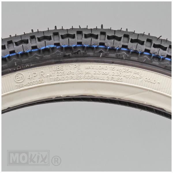 BUB Kenda 17- 2.25 K252 4P 33L Whitewall TT - Afbeelding 4