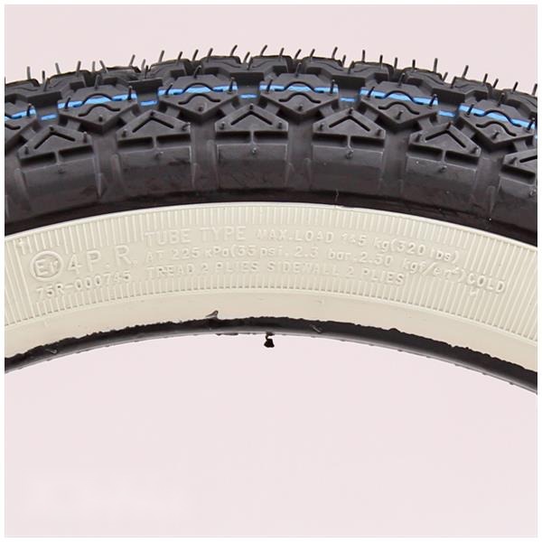 BUB Kenda 17- 2.75 K265 4P Whitewall TT - Afbeelding 3
