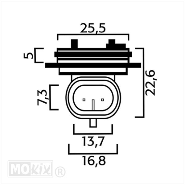Lamp-Fitting UNI H1 Flosser - Afbeelding 4