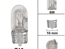 Lamp T10  12V  5W Flosser (10)