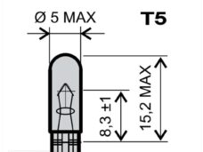 Lamp T05  12V 2.3W Flosser (10)