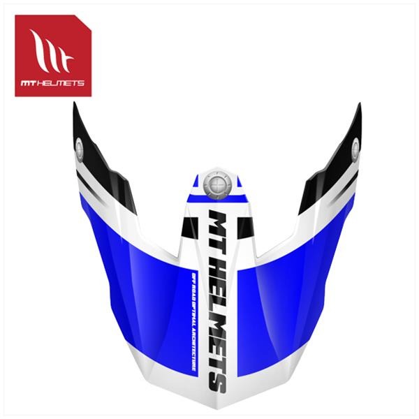Helm Klep Synchrony Endurance Zwart/Blauw - MT Helmets