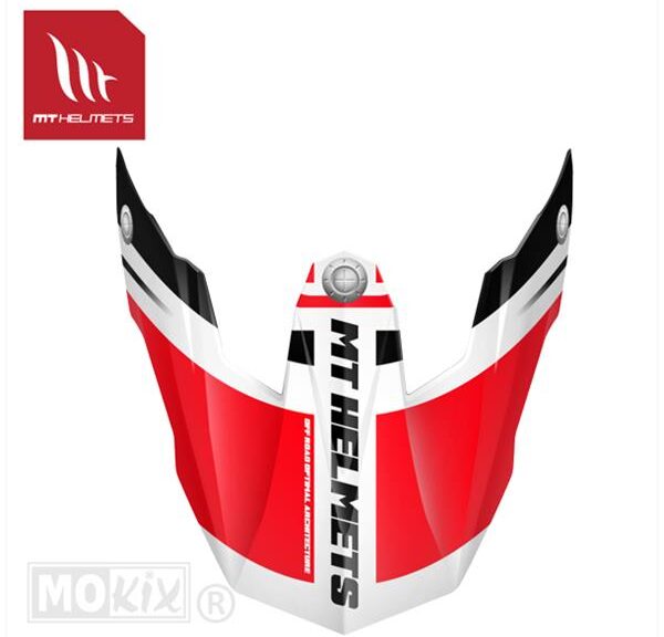 Helm Klep Synchrony Endurance Zwart/Rood - MT Helmets