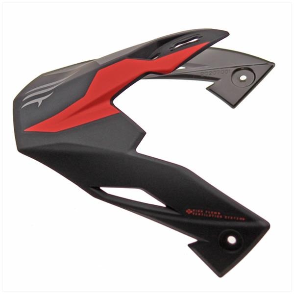 Helm Klep Streetfighter Twin MAT Rood - Afbeelding 2