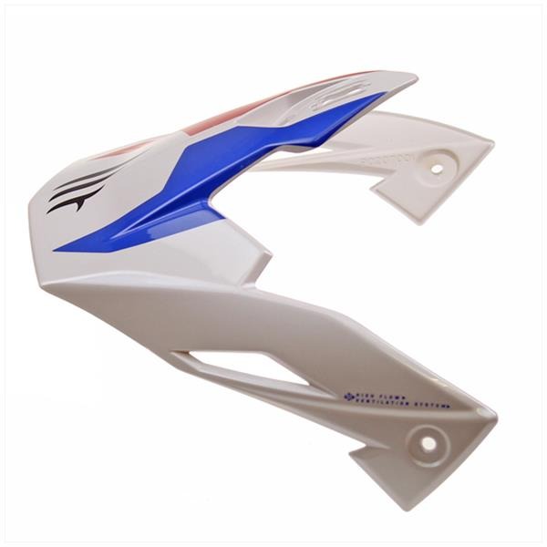 Helm Klep Streetfighter Twin WIT/Blauw/Rood - Afbeelding 2