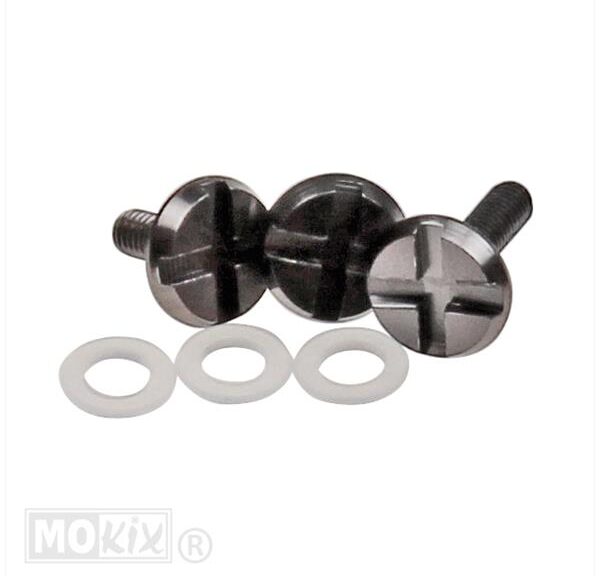 Schroefset Helm Klep Streetfighter/District (3) - MT Helmets