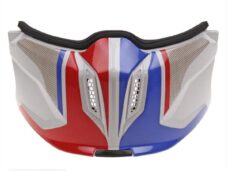 Kinstuk Streetfighter Twin WIT/Blauw/Rood Haak - MT Helmets