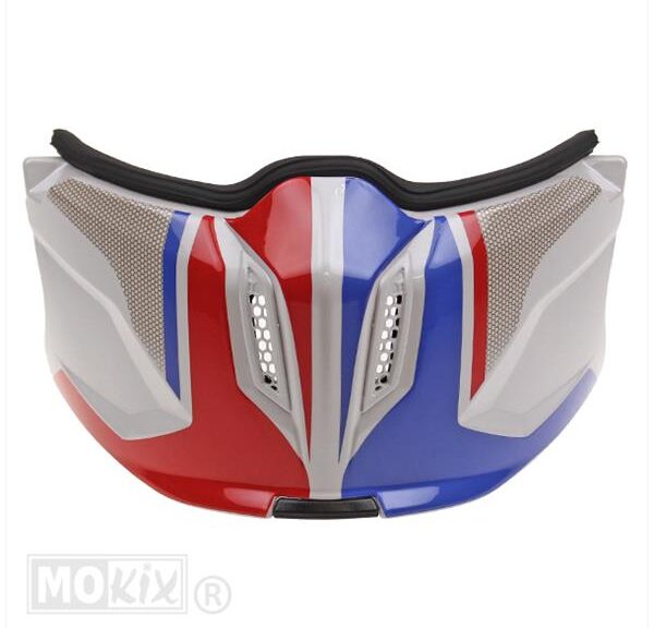 Kinstuk Streetfighter Twin WIT/Blauw/Rood Haak - MT Helmets