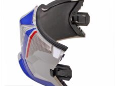 Kinstuk Streetfighter Twin WIT/Blauw/Rood Klik - MT Helmets