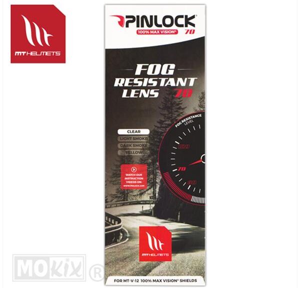 Pinlock V-12 (MAX Vision) DKS 157 Clear - MT Helmets