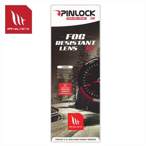 Pinlock V-12 (MAX Vision) DKS 157 Clear - MT Helmets