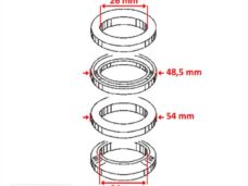 Balhoofdset Honda Pantheon Foresight 125/150 - Supertec