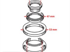 Serie sterzo Yamaha YPR T-MAX 10-11 125/250cc - RMS