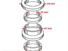 Balhoofdset Piaggio NEXUS/X7 125/250/300cc - RMS