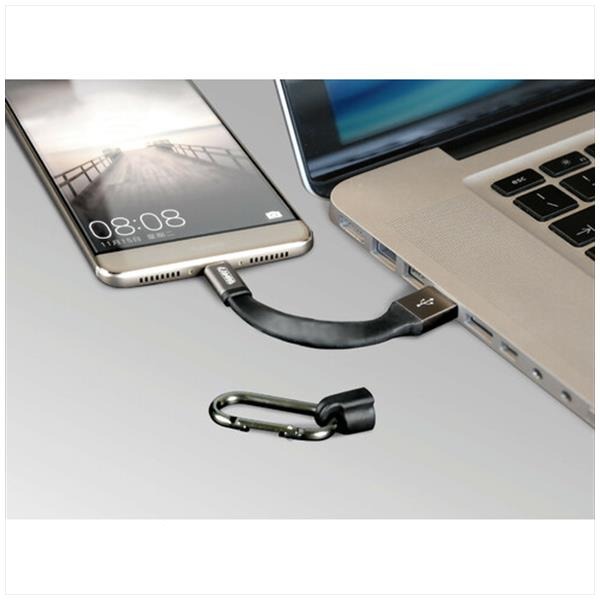 Laadsnoer 10cm / Sleutelhanger USB>Type C - Afbeelding 3