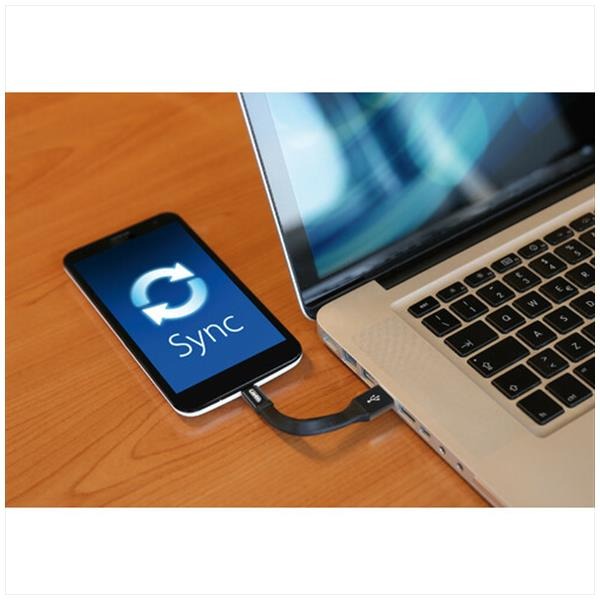 Laadsnoer 10cm / Sleutelhanger USB>Micro USB - Afbeelding 3