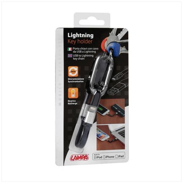 Laadsnoer 10cm / Sleutelhanger USB>Apple 8p - Afbeelding 3