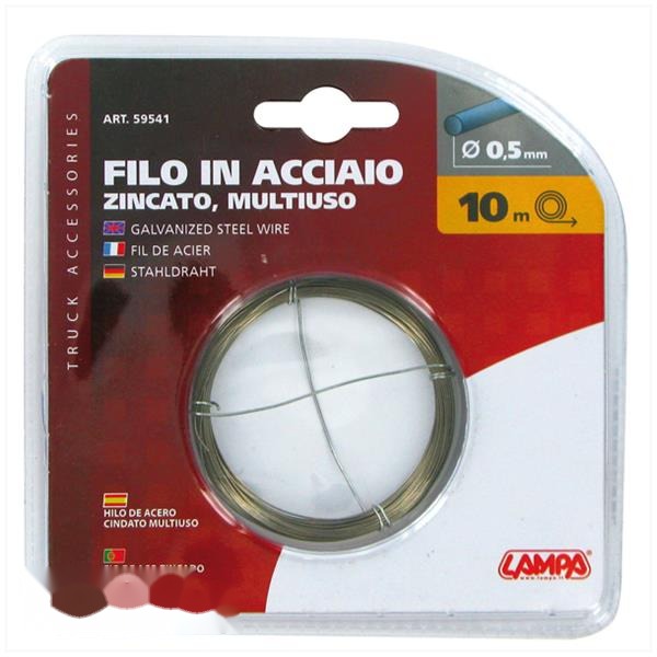 Ijzerdraad Gegalvaniseerd Lampa 0.5mm10 Meter
