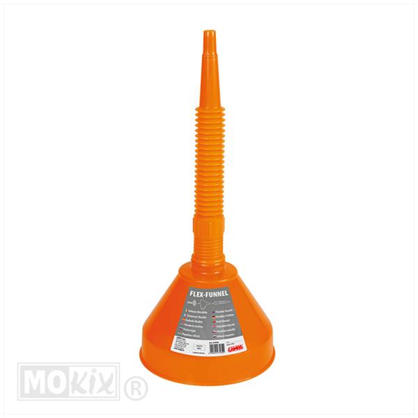 Trechter + Flexibel Slang 160mm Oranje - Afbeelding 2