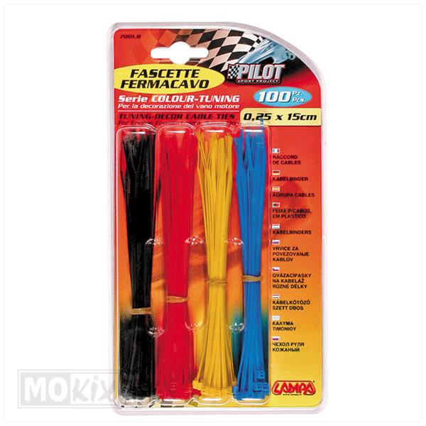 TIE-Rips/Trekbandjes 150x2.5mm Sortie 100 Stuks - Lampa