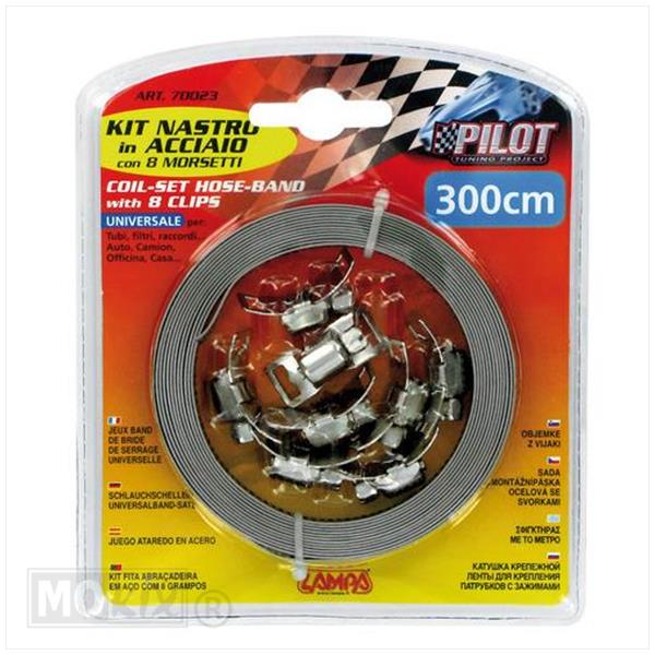Slangklem Universeel KIT 8mm X 300cm Inox - Afbeelding 2