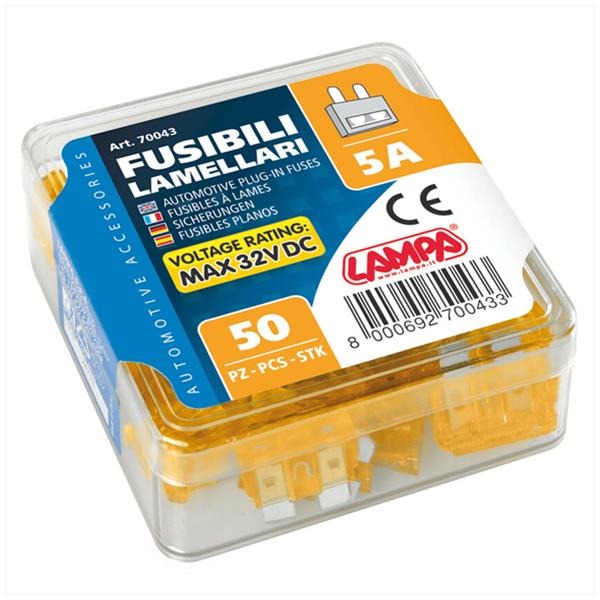 Zekeringen Steek STD 19.1x5.1 5 Ampere (50) - Afbeelding 2
