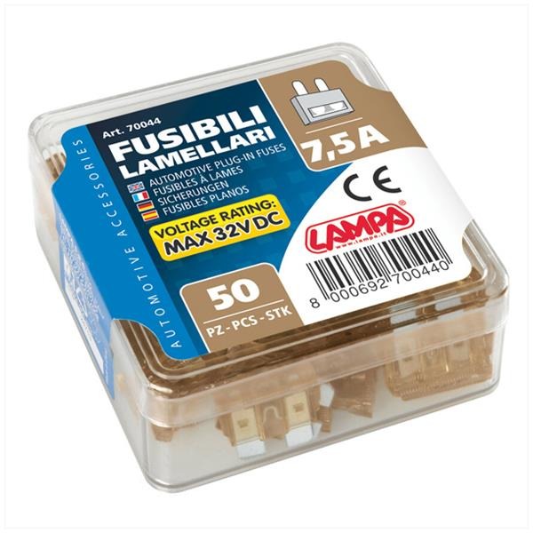 Zekeringen Steek STD 19.1x5.1 7.5 Ampere (50) - Afbeelding 2