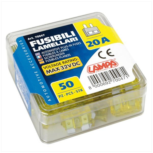 Zekeringen Steek STD 19.1x5.1 20 Ampere (50) - Afbeelding 2