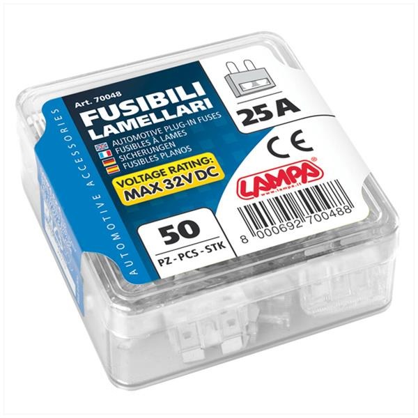 Zekeringen Steek STD 19.1x5.1 25 Ampere (50) - Afbeelding 2