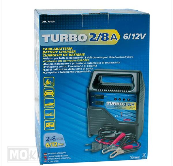Accu Lader Turbo 6V/12V 2-8 Amp Lampa