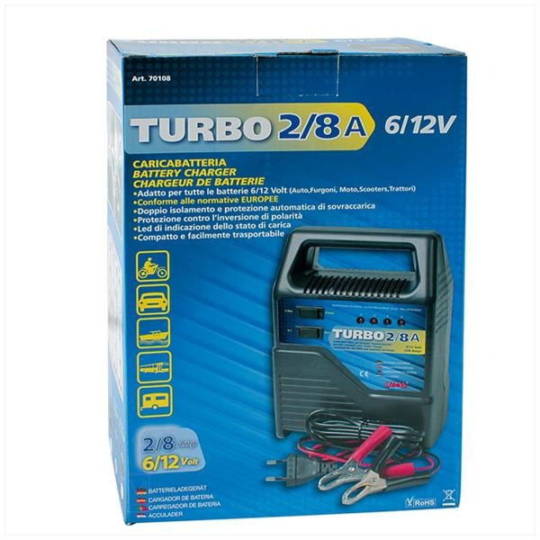 Accu Lader Turbo 6V/12V 2-8 Amp Lampa