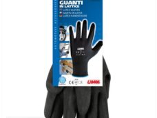 Guantes de trabajo recubiertos de látex negros (Talla 9) (1) - Lampa