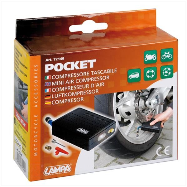 Pocket Mini Lucht Compressor 120psi/8bar Lampa - Afbeelding 2