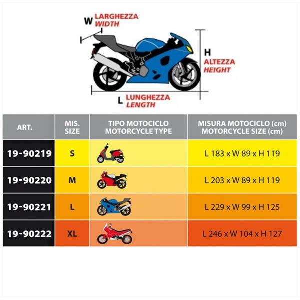 Scooter Hoes Grijs (Motor X.Large) PVC 246x127x104 - Afbeelding 3