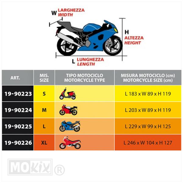 Motor Hoes Optima (Large) PVC Reinf. 229x125x99 - Afbeelding 3
