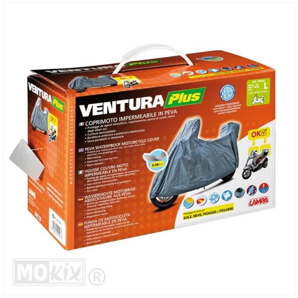 Scooter Hoes Grijs (Winds/Koffer) PVC 229x99x138 - Lampa