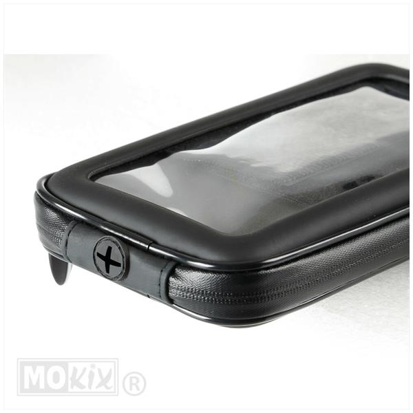 Soporte para smartphone con espejo/protección contra salpicaduras para parabrisas - Figura 4