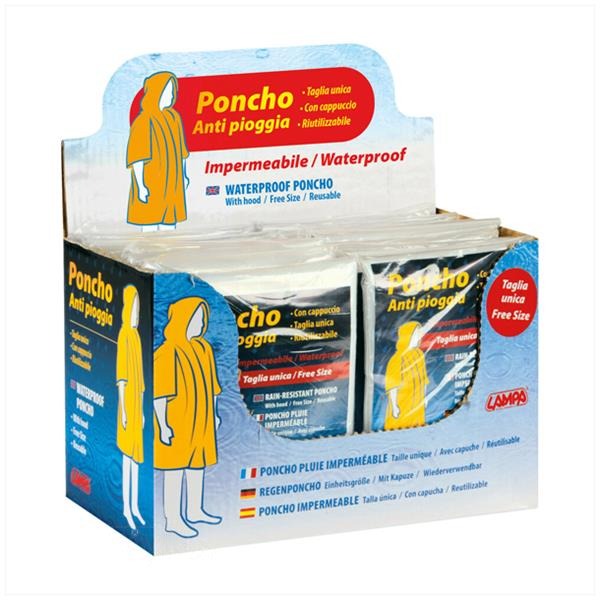 Display Wegwerp Regen Poncho PE (24) Lampa - Afbeelding 4